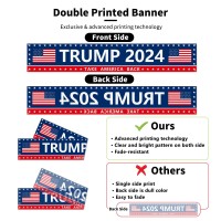 Probsin Trump 2024 Banner 120 X 20 Decorations Take America Back Blue Red Star America Yard Sign Flag Party Supplies Photo B