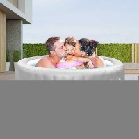 Hot Tub Mat For Inflatable Tub 85In Hot Tub Pad Foundation Upgraded 14 Thickness Eva Foam Padding Interlocking Hot Tub