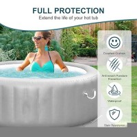 Hot Tub Mat For Inflatable Tub 85In Hot Tub Pad Foundation Upgraded 14 Thickness Eva Foam Padding Interlocking Hot Tub