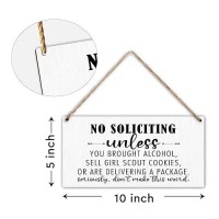 Funny No Soliciting Sign For House Wood Hanging Decor Sign  No Soliciting Sign For Home Front Door  Fun Home Decor No Soliciting Signs For Yard Farmhouse Outdoor Hallway  Housewarming Gifts -32