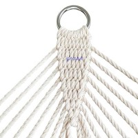 Gocan Mesh Hammock Cotton Rope Hammocks With Chains Hooks Tree Straps Fit Stands From 9 To 15 For Outside Indoor Patio Yard