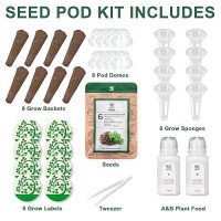 Salad Greens Seed Pod Kit For Aerogarden 8Pod With Red And Green Leaf Romaine Butter Head Red Sailblack Seeded Simpsonmar