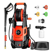 Daimot Electric High Pressure Washer 8850 Pump Power Washer 3000 Psi Max Included Foam Cannon 4 Different Pressure Tips 14