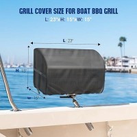 Agustone Boat Grill Cover For Magma Chefsmate Gas Grill  Waterproof Heavy Duty Bbq Covers For Magma Cabo Grill Windproof-23 X15 X15