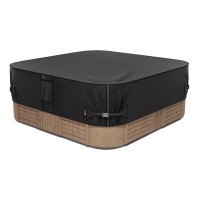 Ibirdie Outdoor Waterproof And Weatherproof Hot Tub Cover 97 X 97 Inch Fit 96 X 96 Or 95 X 95 Square Spa 600D Heavy Duty Cover P