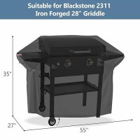 Agustone Grill Cover For Blackstone 2311 Iron Forged 28 Omnivore Griddle With Xbraced Hood Gas Griddle Cover Propane Covers