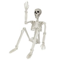 Halloween Skeleton Decorations 54Ft Posable Human Skeleton Decorations For Halloween Party Decor Haunted House Props Indoor Ou