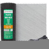 Alpinereach Plastic Wire Rigid Mesh 13Ft X 30Ft 157 X 360 Fence Roll With Zip Ties Ideal For Poultry Dogs Rabbit Bar