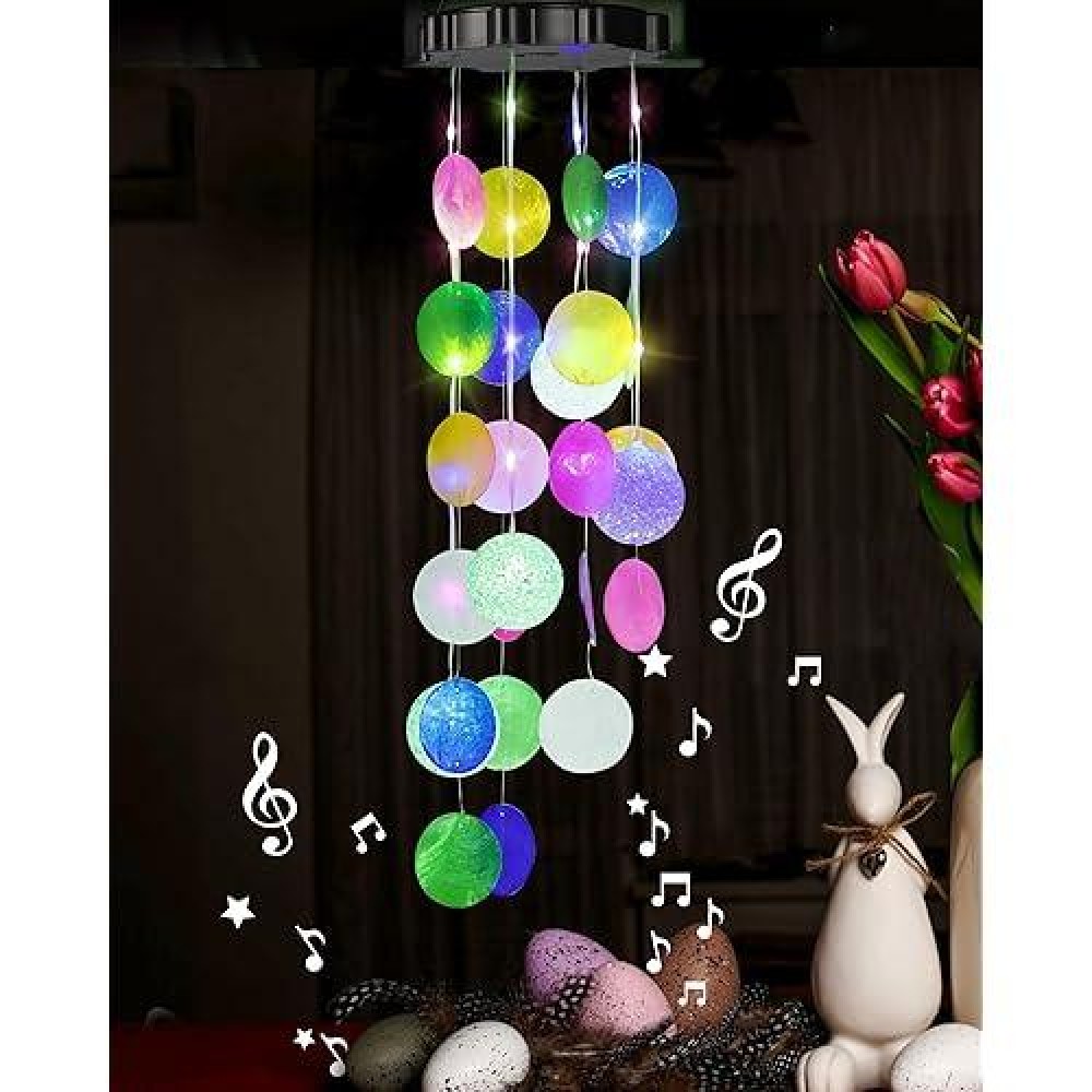 Solar Wind Chimes Decorative Lights For Outside Shells Lights Gifts For Mom Grandma Women Wife Girls Solar Hanging Lights For H