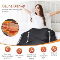 Umixgene Infrared Sauna Blanket-Sauna Blanket For Home Use  Portable Design For Relaxation And Detoxification Highest 176?  20-60 Minutes Timer  6 Ft X 2.65 Ft