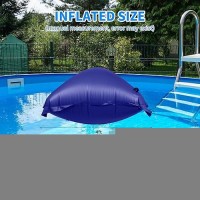 Cacsps 2 Pack Pool Pillow For For Above Ground Pools  4X8 Ft Pool Air Pillow For Closing Winter Pool Winterizing Kit For Ground Pool  0.5Mm Pvc Material  2X 16.5Ft Rope (Blue)