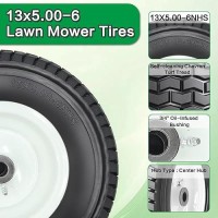 13X5.00-6 Flat Free Tire And Wheel With 3