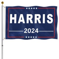 Generic Kamala Harris 2024 Flag 3X5 Ft Harris For President Flags With Brass Grommets For Indoor Outdoor Harris Flags With Vivi