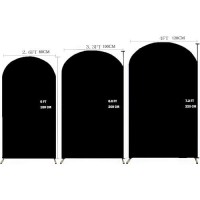 66 Ft Arch Backdrop Cover Jfdydm Black Wedding Arch Cover 66 Ft Arch Backdrop Stand Cover Background Stand Covers Black Ch