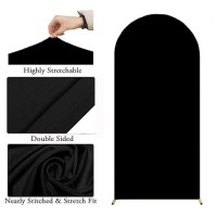 66 Ft Arch Backdrop Cover Jfdydm Black Wedding Arch Cover 66 Ft Arch Backdrop Stand Cover Background Stand Covers Black Ch