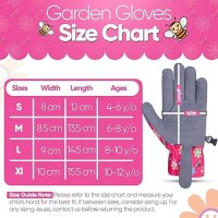 Saga Sports Kids Gardening Gloves Durable & Comfortable With Fun Design  Perfect For Little Kids  Ideal For All Activities (Pink  Small)