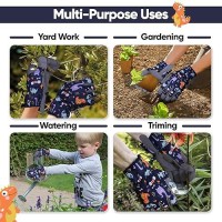 Saga Sports Kids Gardening Gloves Durable & Comfortable With Fun Design  Perfect For Little Kids  Ideal For All Activities (Navy  X-Large)