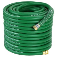 Guitrees 150Ft 58 Heavyduty Rubber Garden Hose 200Psi Working 1000Psi Burst Hotcold Water Fivelayered Braiding For Du