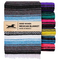 El Paso Designs Mexican Yoga Blanket Colorful Falsa Serape Park Blanket Yoga Towel Picnic Beach Blanket Patio Blanket Sof