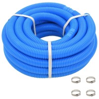 vidaXL Pool Hose with Clamps Blue 14 393 91750
