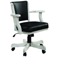 SWIVEL GAME CHAIR - ANTIQUE WHITE