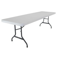 8 Foot Commercial Grade Folding Table White