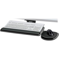 Fellowes 93841 Adjustable Standard Keyboard Platform, 20-1/4W X 11-1/8D, Graphite/Black, 4.5