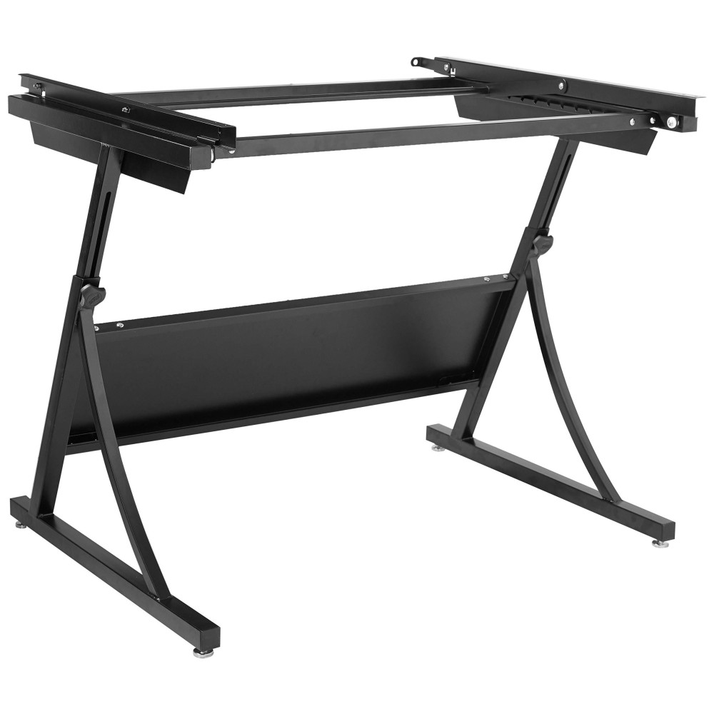 Safco Products 3957 Planmaster Height-Adjustable Drafting Table For Use With 3948, 3951 Table Top (Sold Separately), Black