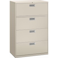 Hon Brigade 600 H684 Lateral File 36 X 18 X 533 4 Drawers Finish Light Gray