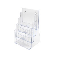 Deflecto 77441 Four-Tier Multi-Compartment Large Size Docuholder, 9-1/4X7X13-1/2, Clear