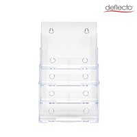 Deflecto 77441 Four-Tier Multi-Compartment Large Size Docuholder, 9-1/4X7X13-1/2, Clear