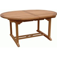 Anderson Teak Bahama Oval Extension Table Extra Thick Wood 87