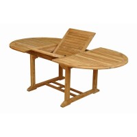 Anderson Teak Bahama Oval Extension Table Extra Thick Wood 87