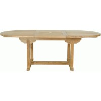 Anderson Teak Bahama Oval Extension Table Extra Thick Wood 87