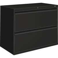 Hon 800 Series Lateral File 2Drawer 36 X 193 X 284 2 X Drawers Legal Letter Lateral Security Lock Black Ba