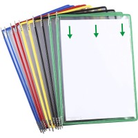 Tarifold Wall Reference System - 10 Double-Sided Panels - Letter-Size - Assorted Colors - 20 Sheet Capacity (W291)