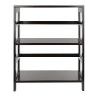 Winsome Wood Leo model name Shelving, Small and Large, Espresso
