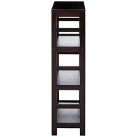 Winsome Wood Leo model name 3 tier Shelving, Small, Espresso