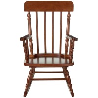 Gift Mark Childrens Spindle Rocking Chair Cherry