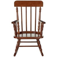 Gift Mark Childrens Spindle Rocking Chair Cherry