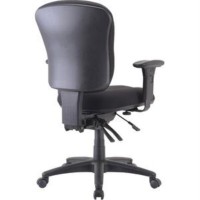 Lorell Accord Midback Task Chair Black Polyester Seat Black Frame 1 Each