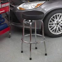 Big Red Torin Swivel Bar Stool Padded Garageshop Seat With Chrome Plated Legs Black 2874 Tall 185 Diameter