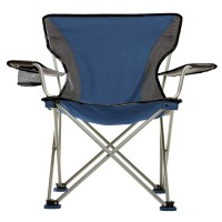 Travel Chair Easy Rider Chair, Portable Folding Camping Chair With Padded Arms, Blue