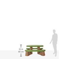 Step2 Naturally Playful Kids Picnic Table With Umbrella Durable Indooroutdoor Toys Seating For 6 Children Ages 3 Years Old