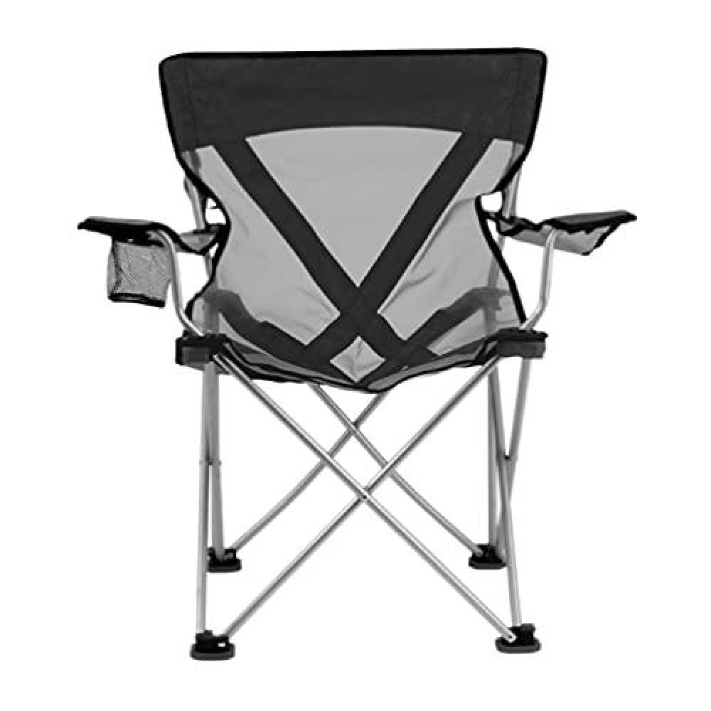 Travelchair Teddy Folding Camp Chair With Sheer Nylon Mesh For Hot Days, Black