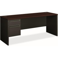 Hon 38000 Series Credenza 2Drawer 72 X 24 X 295 2 Drawers Single Pedestal On Left Side Radius Edge Material Ste