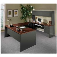 Hon 38000 Series Credenza 2Drawer 72 X 24 X 295 2 Drawers Single Pedestal On Left Side Radius Edge Material Ste