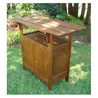 International Caravan Furniture Piece Wood Bar Table