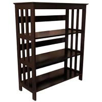 Ore International 3 Tier Bookshelves - Espresso