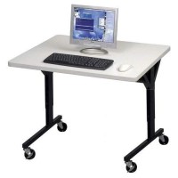 Balt Brawny Adjustable Height Mobile Training & Maker Space Table, 36